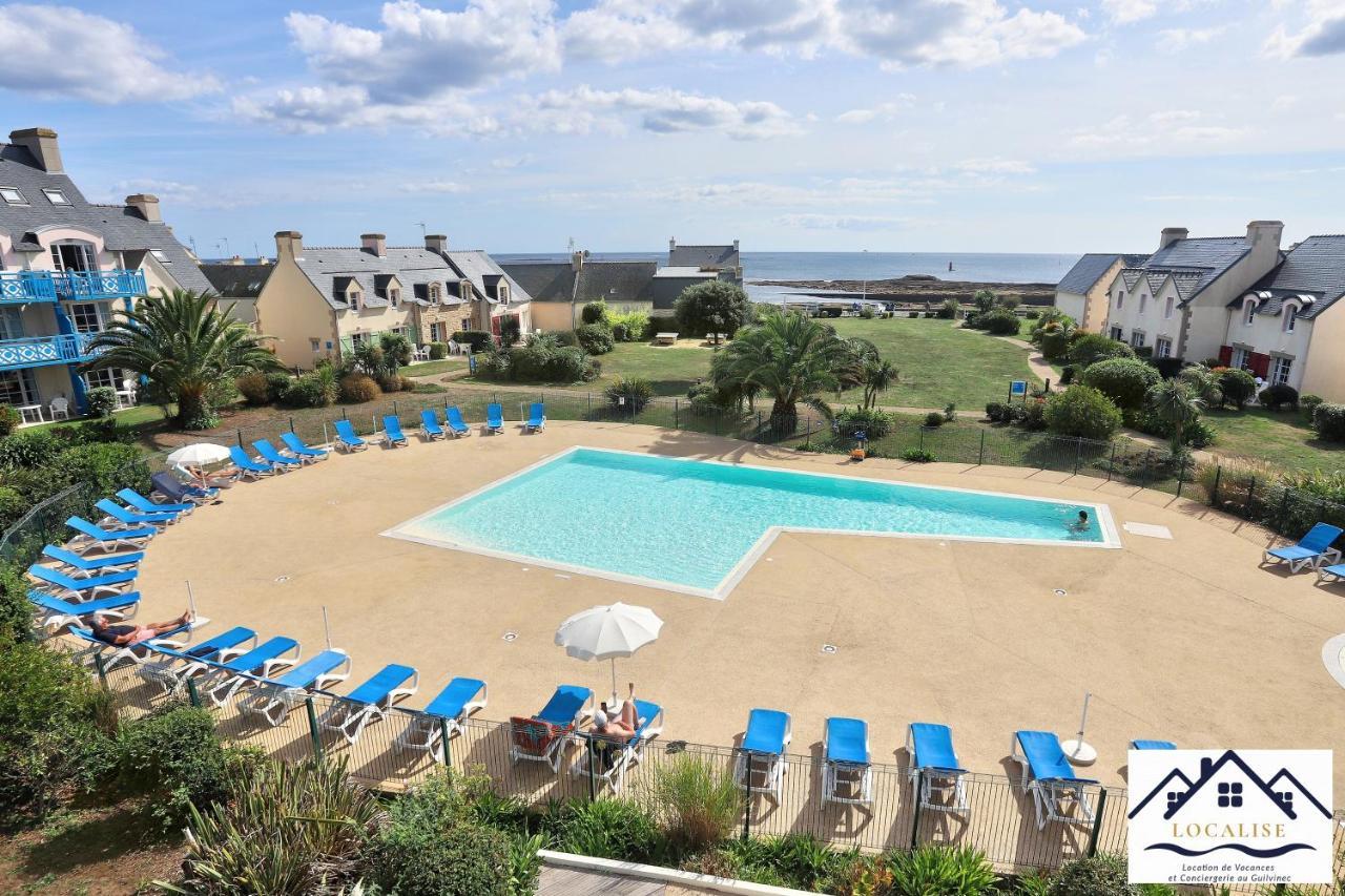 LocaLise au Guilvinec - A22 - Belle vue sur la mer, la piscine et le jardin - Tout à pied, plages, port, centre, commerces, marché - Wifi inclus - Animaux bienvenus - Linge de lit inclus Esterno foto