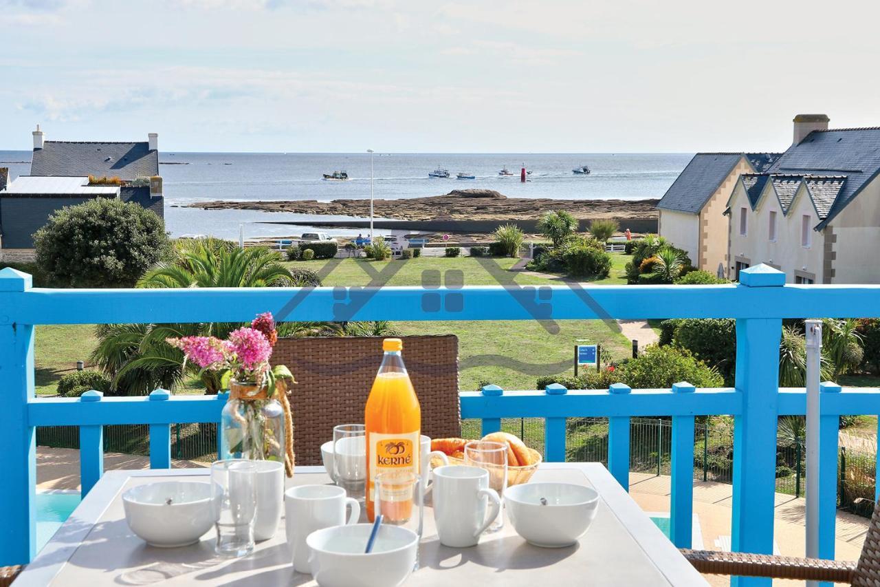 LocaLise au Guilvinec - A22 - Belle vue sur la mer, la piscine et le jardin - Tout à pied, plages, port, centre, commerces, marché - Wifi inclus - Animaux bienvenus - Linge de lit inclus Esterno foto
